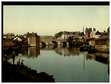 Angleterre. Exeter. Exbridge. Vintage photochrom by P.Z, Photochrom Zurich pho segunda mano  Embacar hacia Argentina