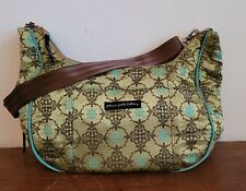 Bolso de pañal con encurtidos Petunia bebé elegante tapiz verde/turquesa/marrón segunda mano  Embacar hacia Argentina