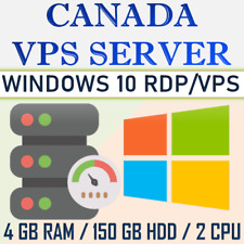 VPS del Reino Unido - SERVIDOR RDP WINDOWS 10 / SERVIDOR VPS 4 GB RAM + 150 GB DISCO DURO segunda mano  Embacar hacia Argentina