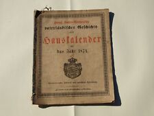 Gebraucht, Herzogtum Sachsen-Altenburg, Vaterländischer Geschichtskalender 1874 gebraucht kaufen  Triptis