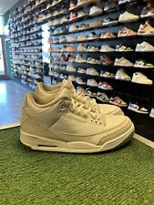 Size 10.5 - Air Jordan 3 Retro Triple White for sale  Shipping to South Africa