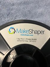 NUEVO filamento de impresora 3D MakeShaper PLA 1 KG carrete 1,75 mm NEGRO, usado segunda mano  Embacar hacia Mexico