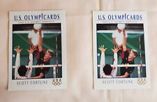 Impel 1992 U.S. Olympards - #92 Scott Fortune voleibol excelente estado lote de 2 segunda mano  Embacar hacia Mexico