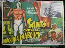 El Santo contra la máquina Diabolica Lucha Libre Luchador mexicana vestíbulo tarjeta, usado segunda mano  Embacar hacia Argentina