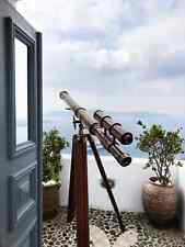 Telescópio em tripé para decoração de varanda telescópio de latão maciço decoração estética Orn, usado comprar usado  Enviando para Brazil