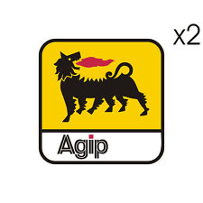 Agip plasticized stickers for sale  Shipping to Ireland