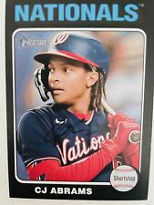 Usado, 2024 Topps Heritage C J Abrams Black Border SP #446 Washington Nationals comprar usado  Enviando para Brazil