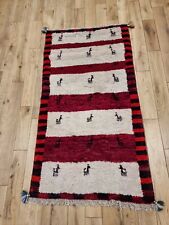 handmade oriental rug Gabeh 122cm x66cm  for sale  Shipping to South Africa