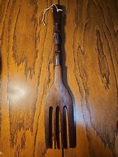 Carved wooden fork for sale  Albany