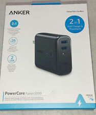 🔥 🔥 Carregador Anker PowerCore Fusion 5000 + Portátil 5000mAh 2 em 1 com 2 USB comprar usado  Enviando para Brazil