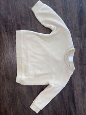 Pulôver Zara bebê tamanho 9-12 meses algodão bronzeado gola redonda bege comprar usado  Enviando para Brazil