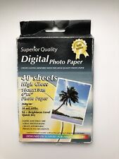 Papel fotográfico digital 40 folhas 4"x6" 10x15cm qualidade superior  comprar usado  Enviando para Brazil