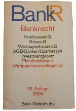 Bankrecht textausgabe beck gebraucht kaufen  Frankfurt