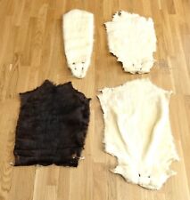 Lot of 4 nutria Coypu,fur skin hide pelt, shamanic altar.Home decor, used for sale  Shipping to South Africa