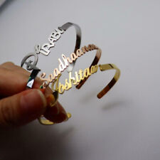 Bracelete com nome personalizado com punho pulseira presente para mãe joias femininas comprar usado  Enviando para Brazil
