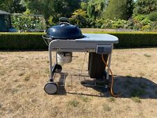 Used, WEBER PERFORMER DELUXE, 57CM Charcoal Kettle Barbecue with gas Ignition for sale  BURY ST. EDMUNDS