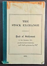 La Bolsa de Valores 1973, escritura de liquidación del 31 de diciembre de 1875 libro. Muy raro. segunda mano  Embacar hacia Argentina