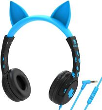 Auriculares para niños iClever HS01 con micrófono, oreja de gato, límite de volumen ajustable de 85/94 dB segunda mano  Embacar hacia Argentina