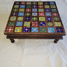 Usado, Elevador de mesa estilo Monterey con 49 azulejos de colores vintage 18x18 segunda mano  Embacar hacia Argentina