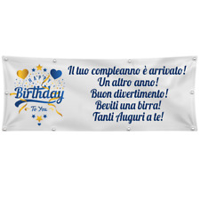 Banner striscione compleanno usato  Acate