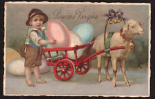 Cartolina illustrata bambino usato  Genova