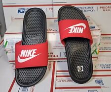 Usado,  NIKE BENASSI JDI SLIDE NEGRO BLANCO UNIVERSIDAD ROJO Para hombre Talla 9 segunda mano  Embacar hacia Argentina