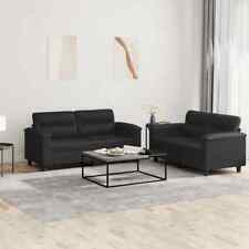 2 piece black leather sofa for sale  Rancho Cucamonga