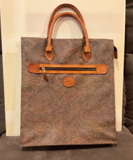 Sacola tote de compras DaVinci (Da Vinci) DV couro marrom aparada 15,5” altura x 14” largura comprar usado  Enviando para Brazil