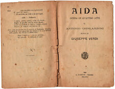 Libretto verdi aida usato  Palermo