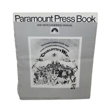 Libro de prensa y manual de comercialización de imágenes de Charlotte's Web Paramount de colección '72 segunda mano  Embacar hacia Argentina