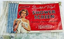 Antique Vinyl Shower Screen 72 inches Square Bath Curtain Made in Australia for sale  Shipping to South Africa