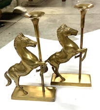 Pair horse candlesticks for sale  Charleston