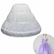 3 Hoop Crinoline Girls Wedding Petticoat Children Princess Dress Underskirt US, used for sale  Shipping to South Africa