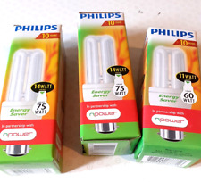 Philips Energy Saver Bombillas 1 x 11 vatios (equivalente a 60 W) 2 x 14 vatios (75 vatios) NUEVO, usado segunda mano  Embacar hacia Argentina