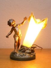 Antike Jugendstil Tischlampe - Engel - Schreibtisch Lampe - um 1900 gebraucht kaufen  Herzberg