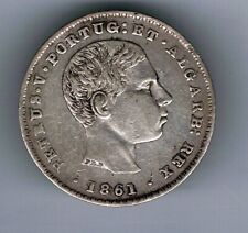 1861 portugal silver for sale  UK