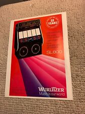 Wurlitzer sl 800 for sale  Santa Ana