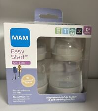 MAM Easy Start Anti-Colic 160ml mamadeira 0+ meses, pacote com 2-cinza  comprar usado  Enviando para Brazil