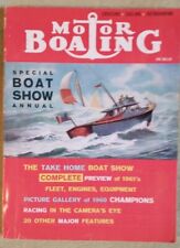 De colección Motor Boating enero 1961 revista especial botes exhibición anual de yates vela anuncios segunda mano  Embacar hacia Argentina