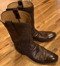 Usado, Botas masculinas de couro feitas à mão Lucchese Classics marrom chocolate tamanho 10D LEIA!!️ comprar usado  Enviando para Brazil