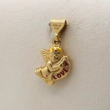 gold angel charm 24k cherub for sale  Albany