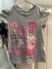 Usado, Camisa gráfica Peppa Pig feminina tamanho 4 cinza, manga curta comprar usado  Enviando para Brazil