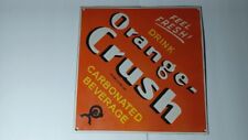 Original Feel Fresh Orange Crush Sign 14 inch ...Rare!!!!!!! for sale  Shipping to South Africa