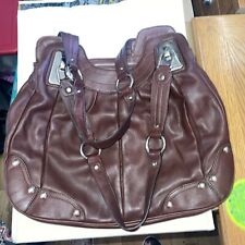 Used, Very Nice B. Makowsky Brown Leather Handbag Purse for sale  Shipping to South Africa