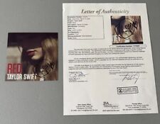 Taylor Swift REAL Firmado a Mano Rojo CD Tamaño Inserto JSA Completo LOA Autografiado segunda mano  Embacar hacia Argentina