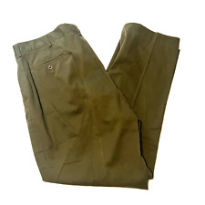 Ralph Lauren Polo Pants Men 48X30 Green Prospect Chino Khaki Canvas Trouser for sale  Shipping to South Africa