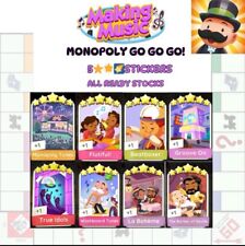 Monopoly Go 5 gwiazdek ⭐️⭐️⭐️⭐️⭐️Naklejki ⚡️Szybka dostawa⚡️ na sprzedaż  Wysyłka do Poland