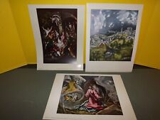 3 estampas de arte vintage El Greco anos 1950-60 f/museus com placa #'s 12,5"x9,5", usado comprar usado  Enviando para Brazil
