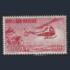 Repubblica San Marino 1961 Posta Aerea Elicottero L 1000 carminio 138 Nuovo MNH usato  Courmayeur