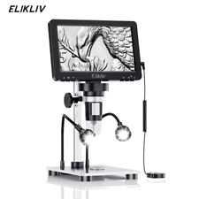 Elikliv 1200X microscópio digital câmera HD 7" LCD 1080p lupa moeda usada, usado comprar usado  Enviando para Brazil